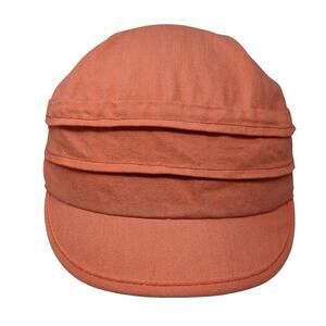 Pistil Fitted Cadet Army Cap Hat Orange One Size Lined Outdoor Blank